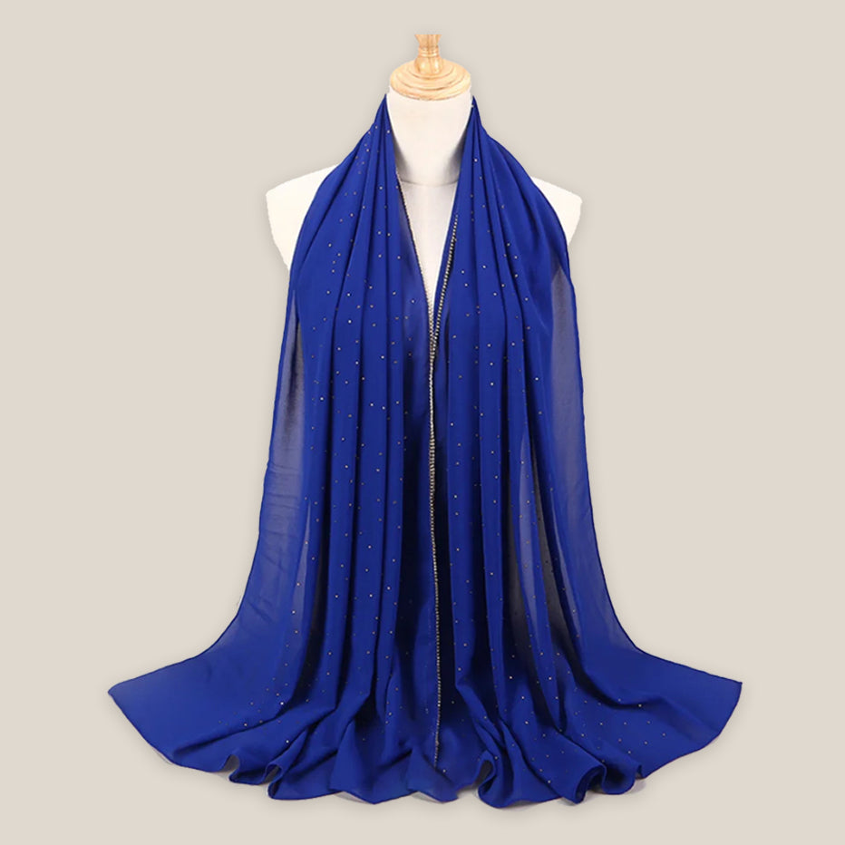 Golden Beaded Stone Hijab