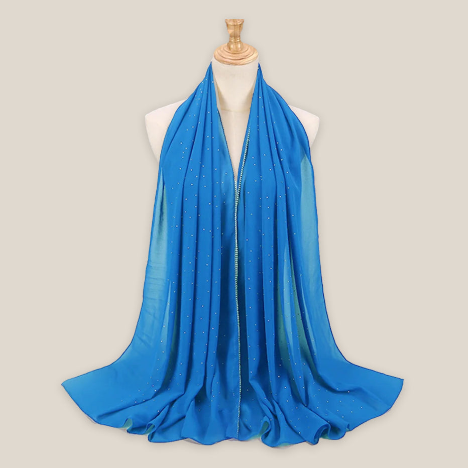 Golden Beaded Stone Hijab