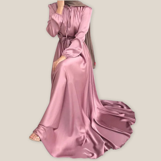 Fiza Metallic Silky Dress